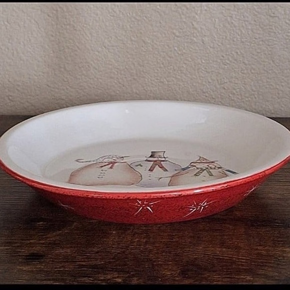 Sakura Snowmates Debbbie Taylor Kerman Pie Plate Bowl - Picture 9 of 10